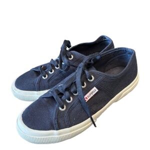 Superga Navy Canvas Sneakers EU 37.5 / US 7